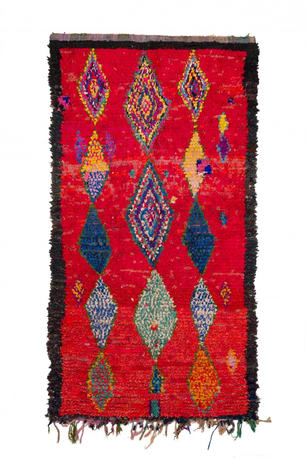 Marockansk Boucherouite-matta 290 x 150 cm (Storlek: 290 x 150 cm)