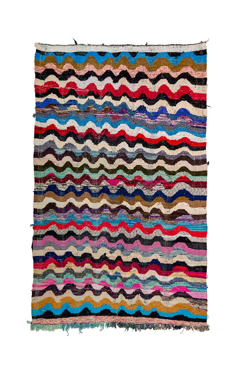 Marockansk Boucherouite-matta 170 x 270 cm (Storlek: 170 x 270 cm)