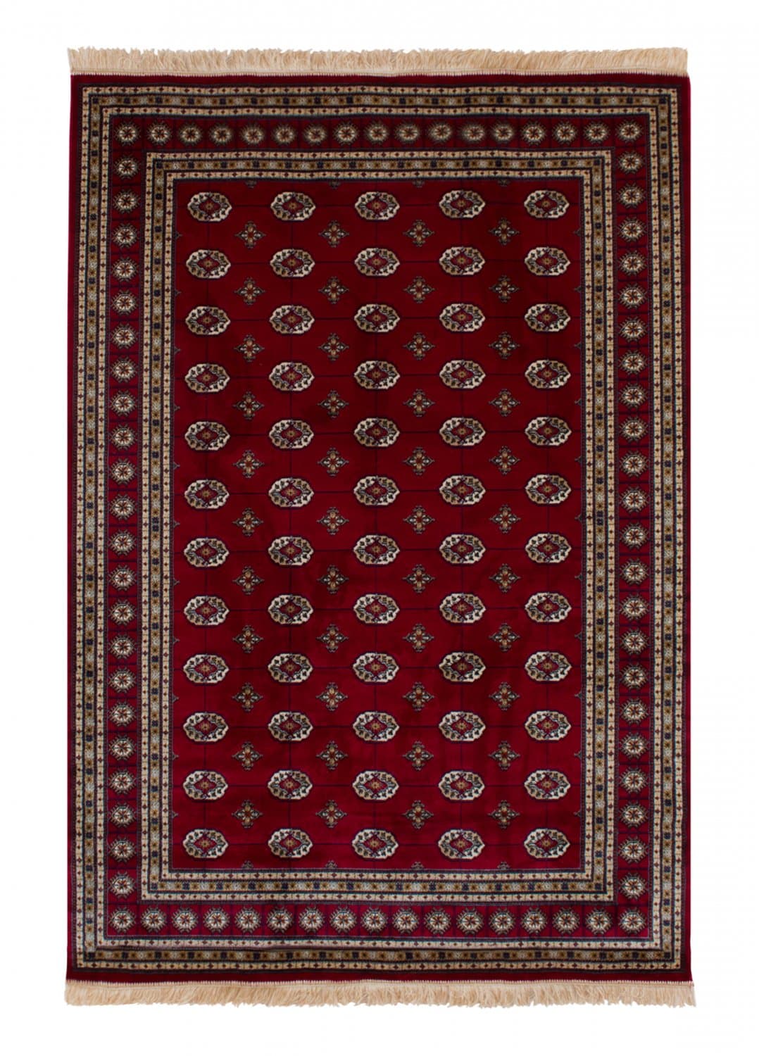 Wiltonmatta - Kashmir Boccara (röd) (Storlek: 80 x 250 cm)
