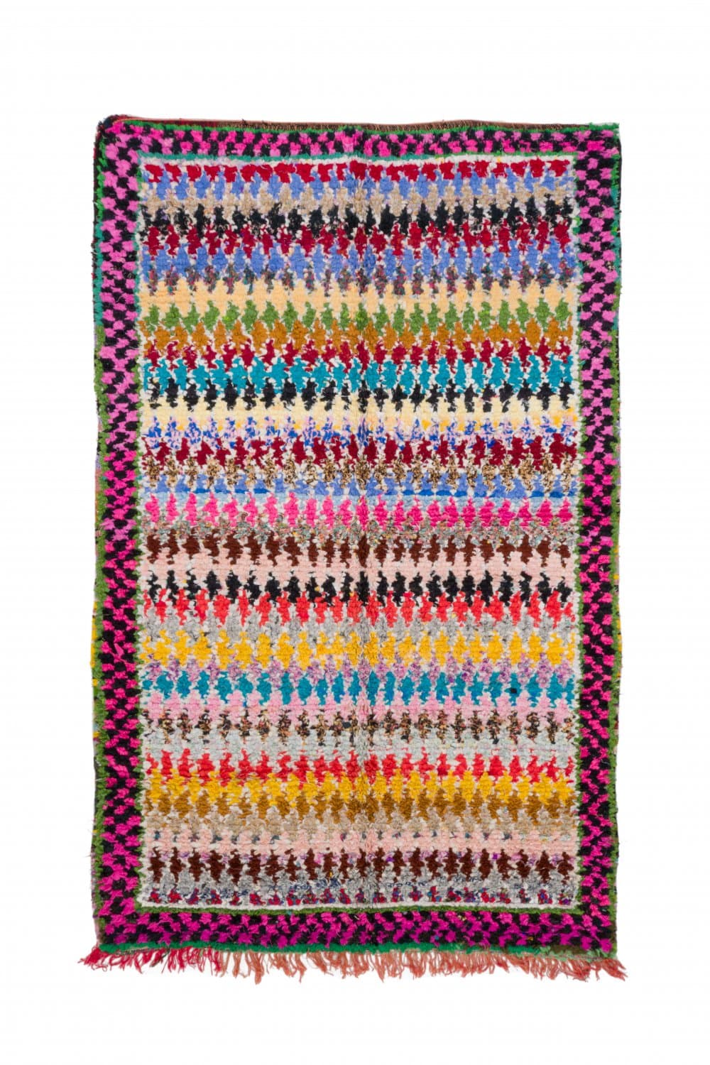 Marockansk Boucherouite-matta 250 x 160 cm (Storlek: 250 x 160 cm)