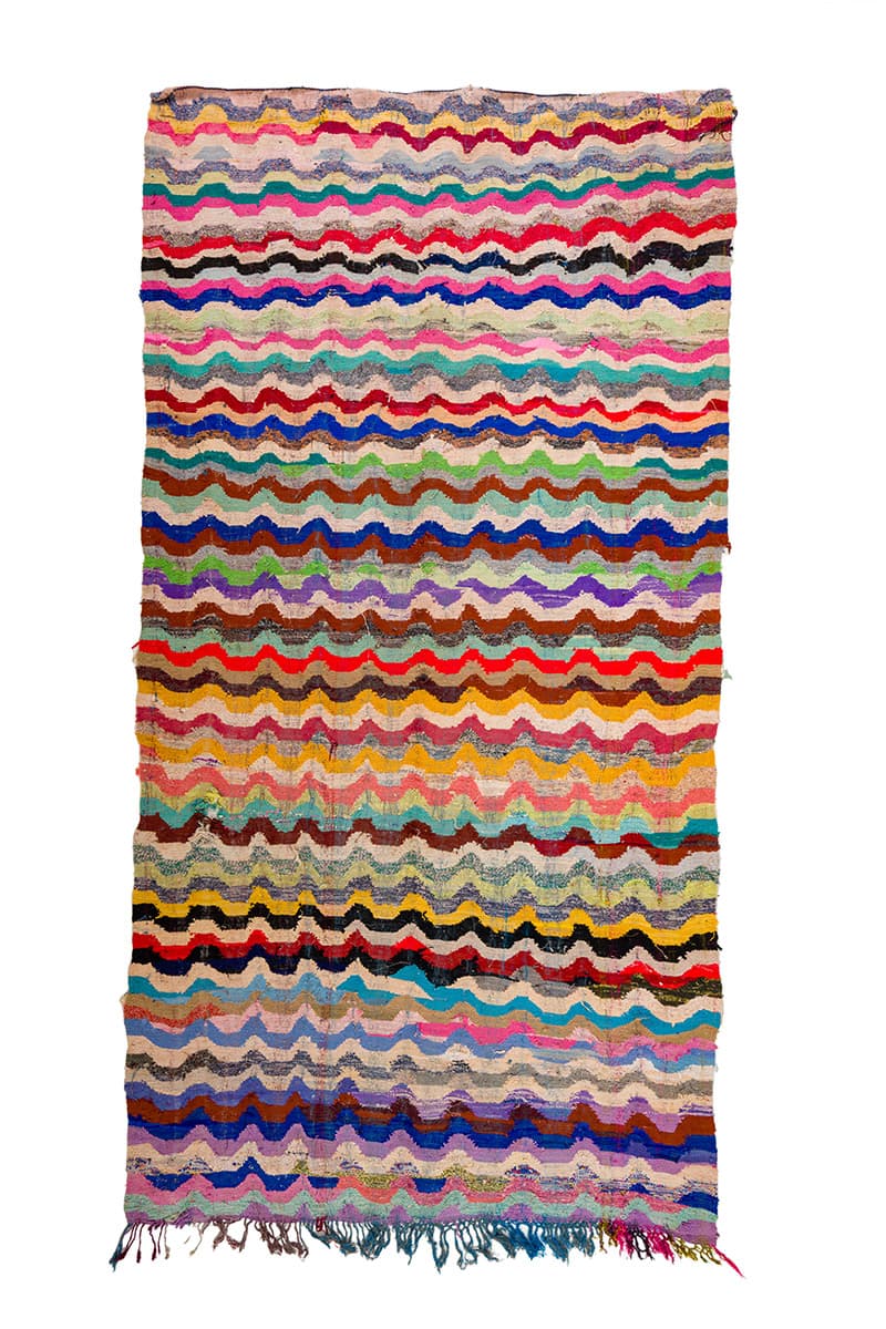 Marockansk Boucherouite-matta 165 x 335 cm (Storlek: 165 x 335 cm)