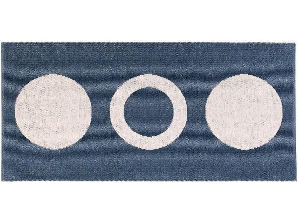 Plastmattor - Horredsmattan Circle (blå) (Storlek: 150 x 200 cm)