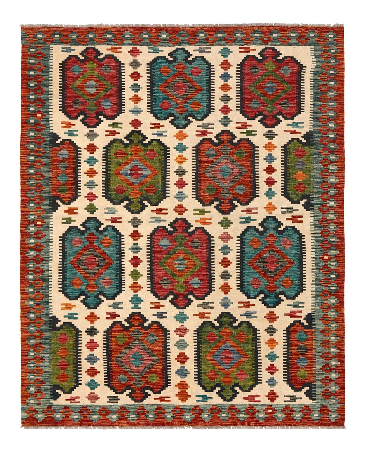 Orientalisk kelimmatta 191 x 155 cm (Storlek: 191 x 155 cm)