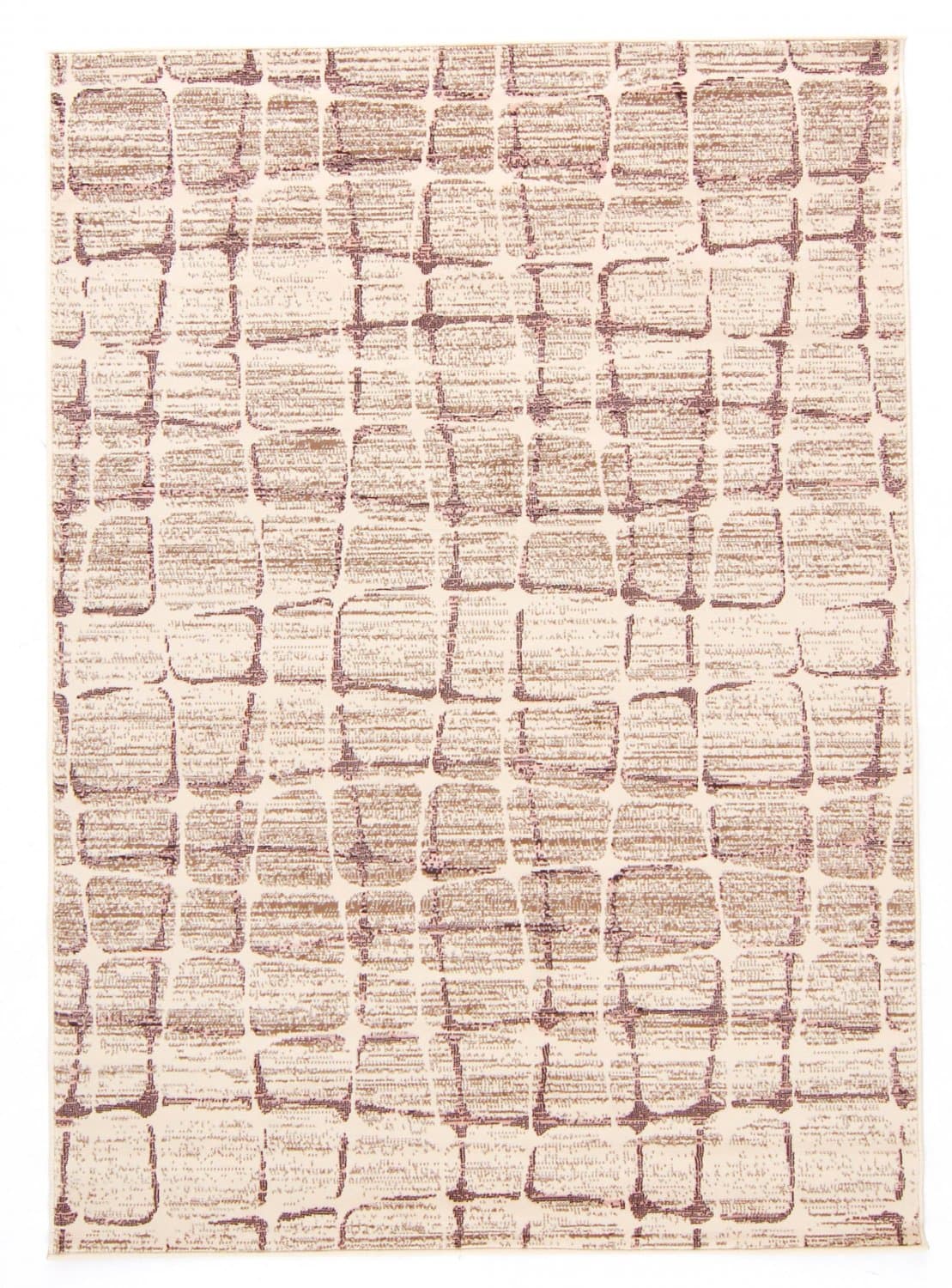 Wiltonmatta - Florence Lines (beige) (Storlek: 200 x 290 cm)