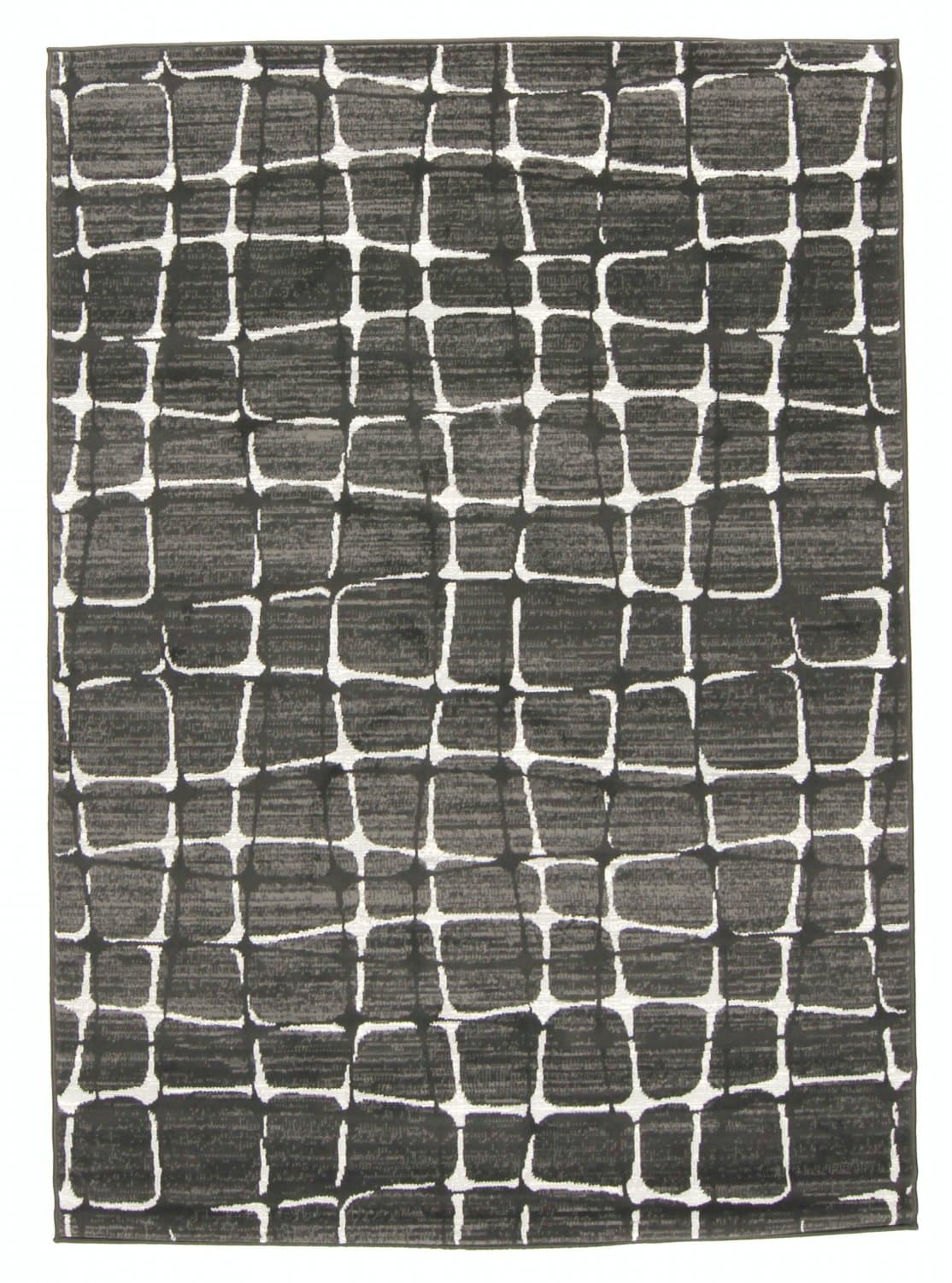 Wiltonmatta - Florence Cross (grå) (Storlek: 200 x 290 cm)