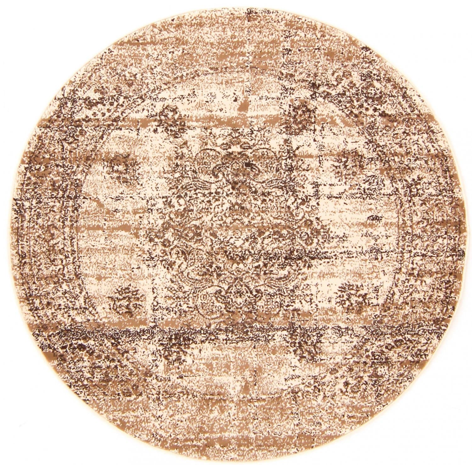 Rund matta - Peking Royal (vit) (Storlek: Ø 200 cm)