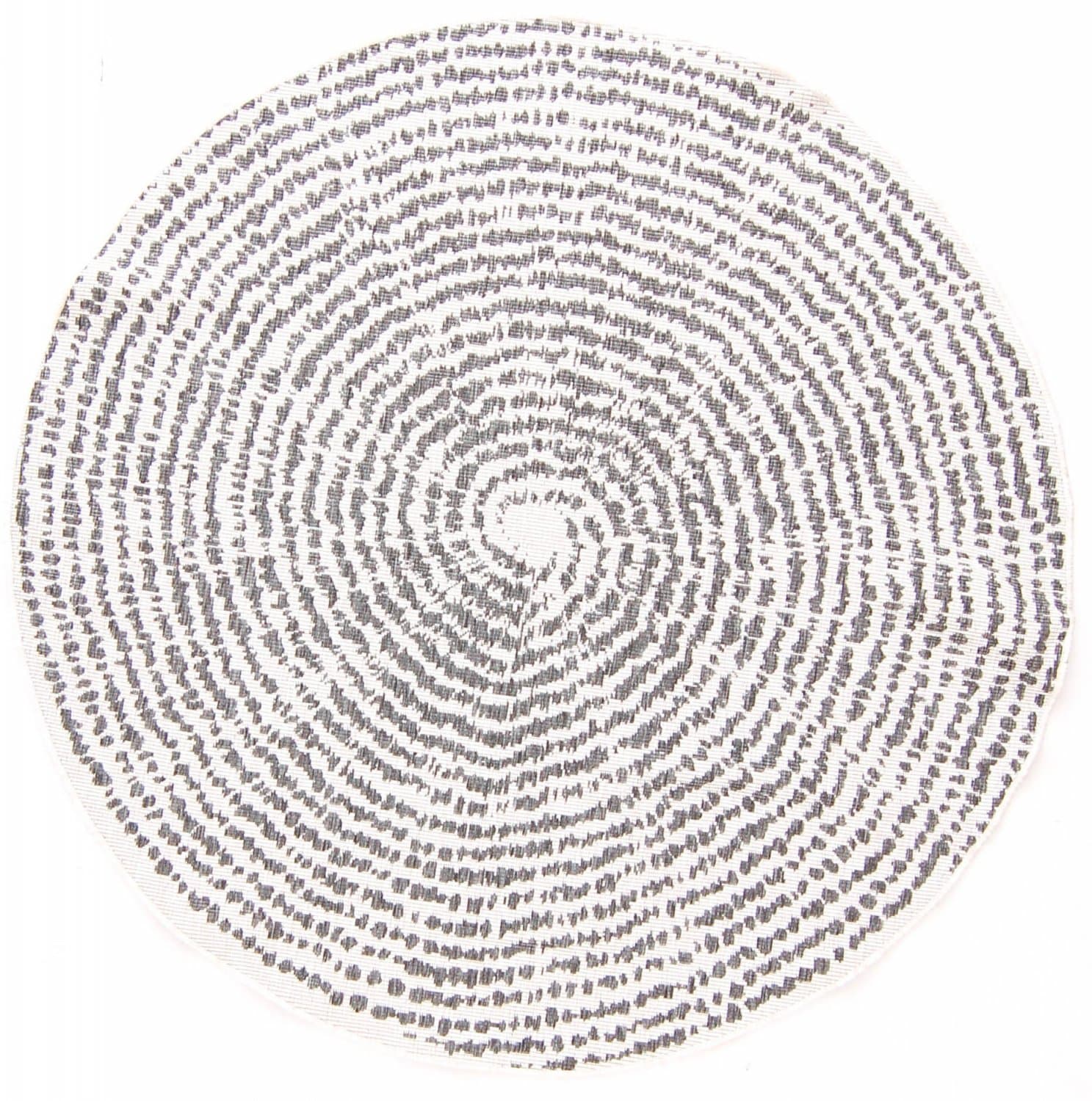 Rund matta - Brussels Swirl (grå) (Storlek: Ø 200 cm)