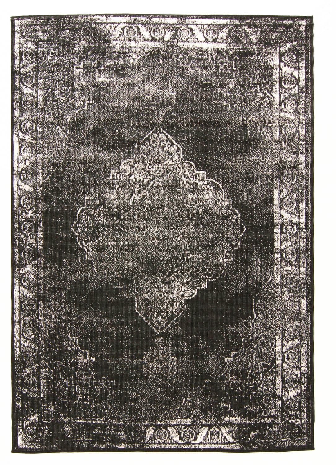 Inomhus- utomhusmatta - Brussels Weave (svart) (Storlek: 200 x 290 cm)