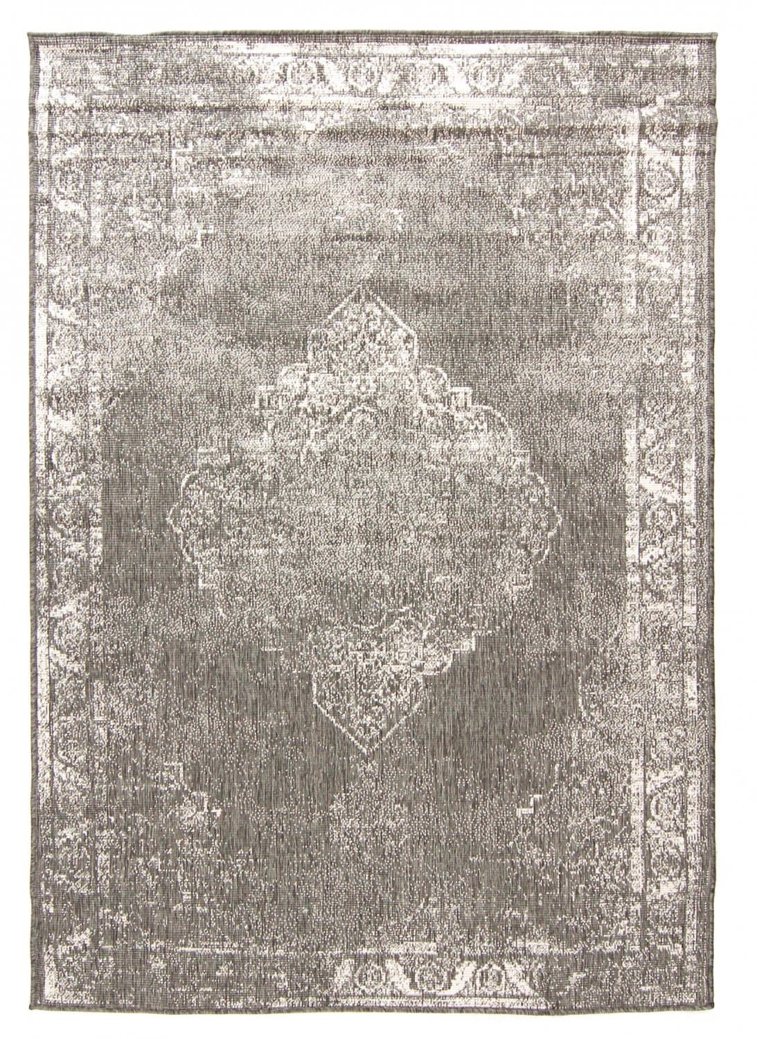 Inomhus- utomhusmatta - Brussels Weave (grå) (Storlek: 160 x 230 cm)