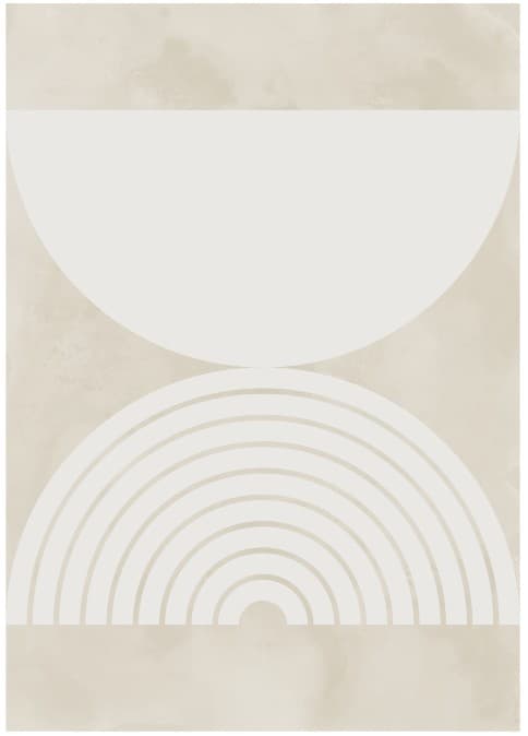 Wiltonmatta - Pau (beige/vit) (Storlek: 200 x 280 cm)