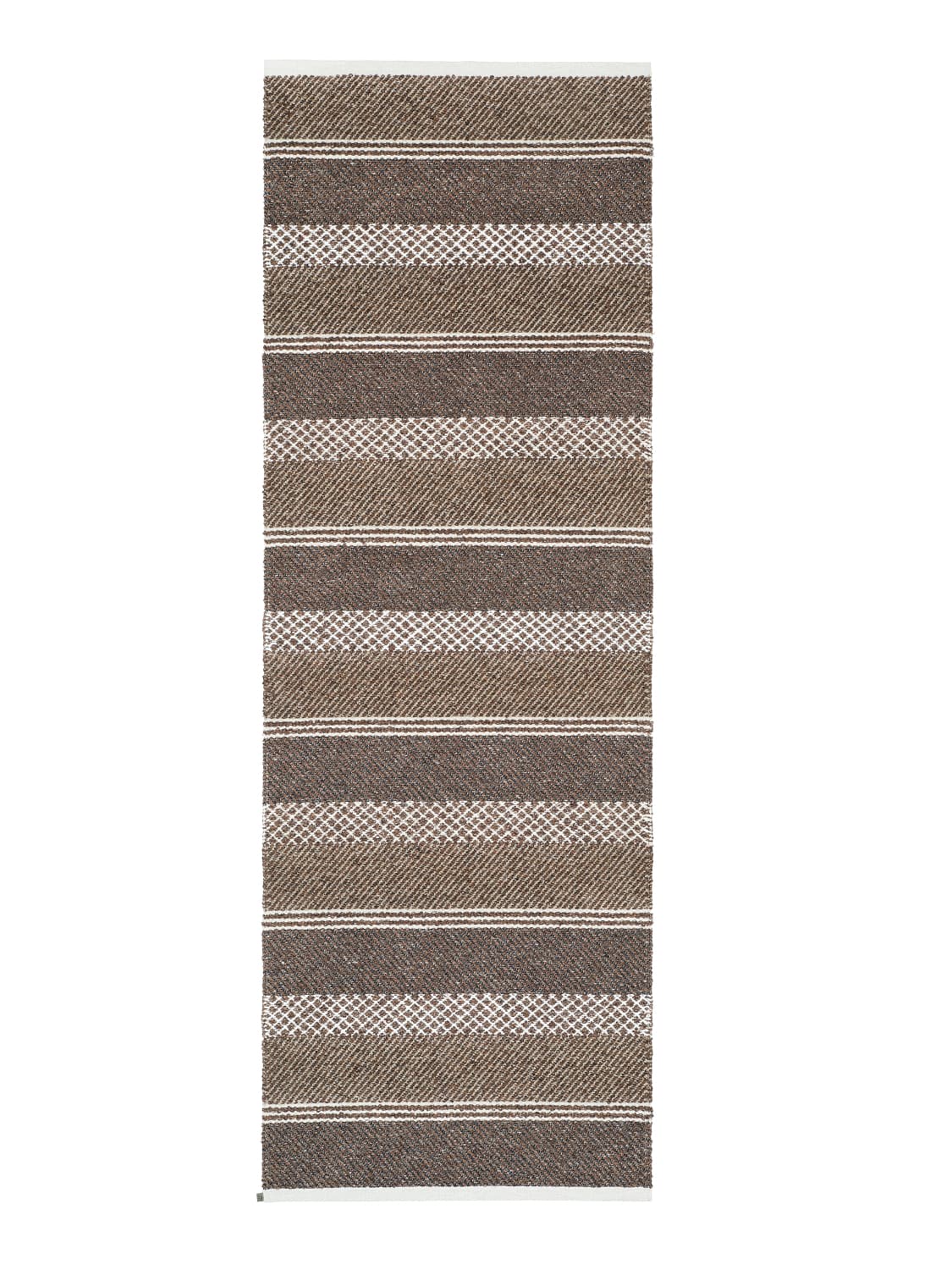 Plast- och Garnmattor - Horredsmattan Sia mix (brun) (Storlek: 70 x 350 cm)