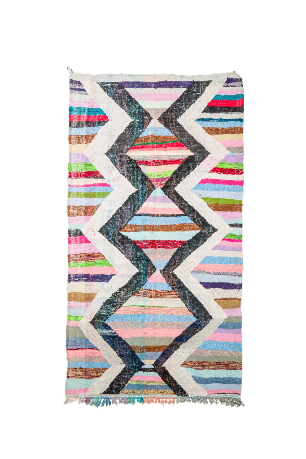 Marockansk Boucherouite-matta 145 x 245 cm (Storlek: 145 x 245 cm)