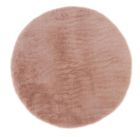 Runda mattor - Cloud Super Soft (rosa) (Storlek: Ø 80 cm)
