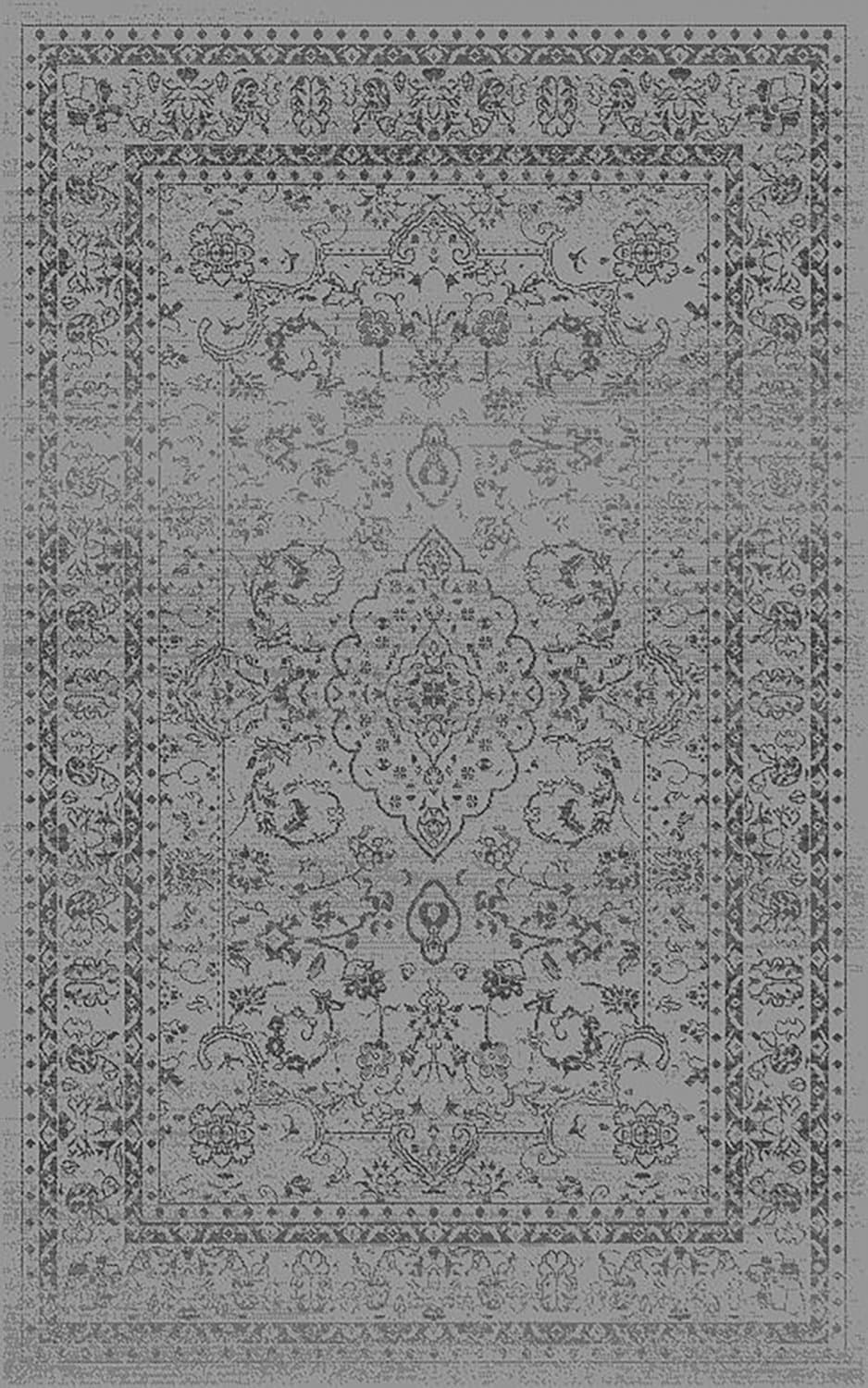 Wiltonmatta - Peking Noble (grå) (Storlek: 140 x 200 cm)