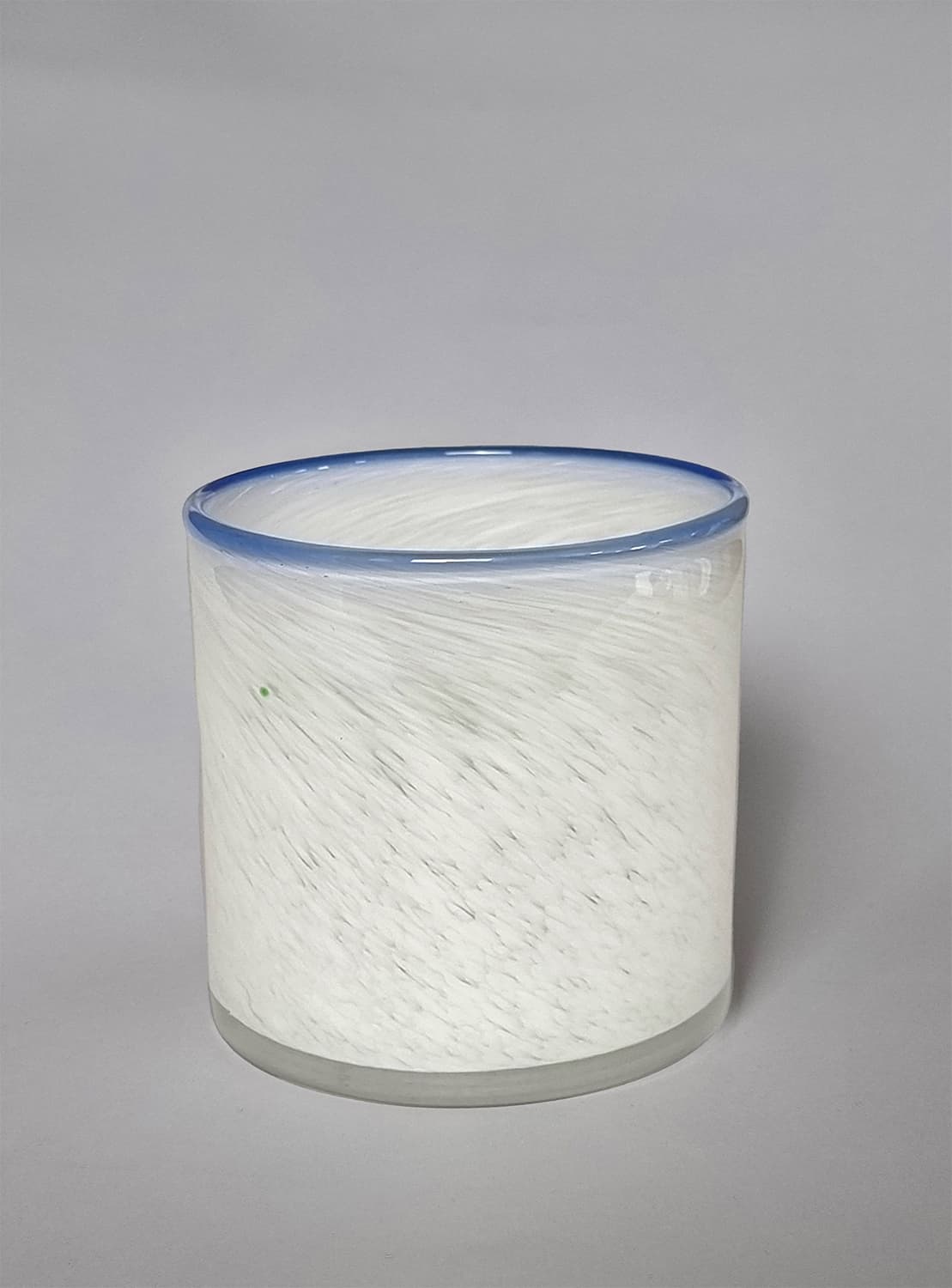 Ljuslykta M - Harmony (vit/sky blue) (Storlek: 10 x 10 cm)