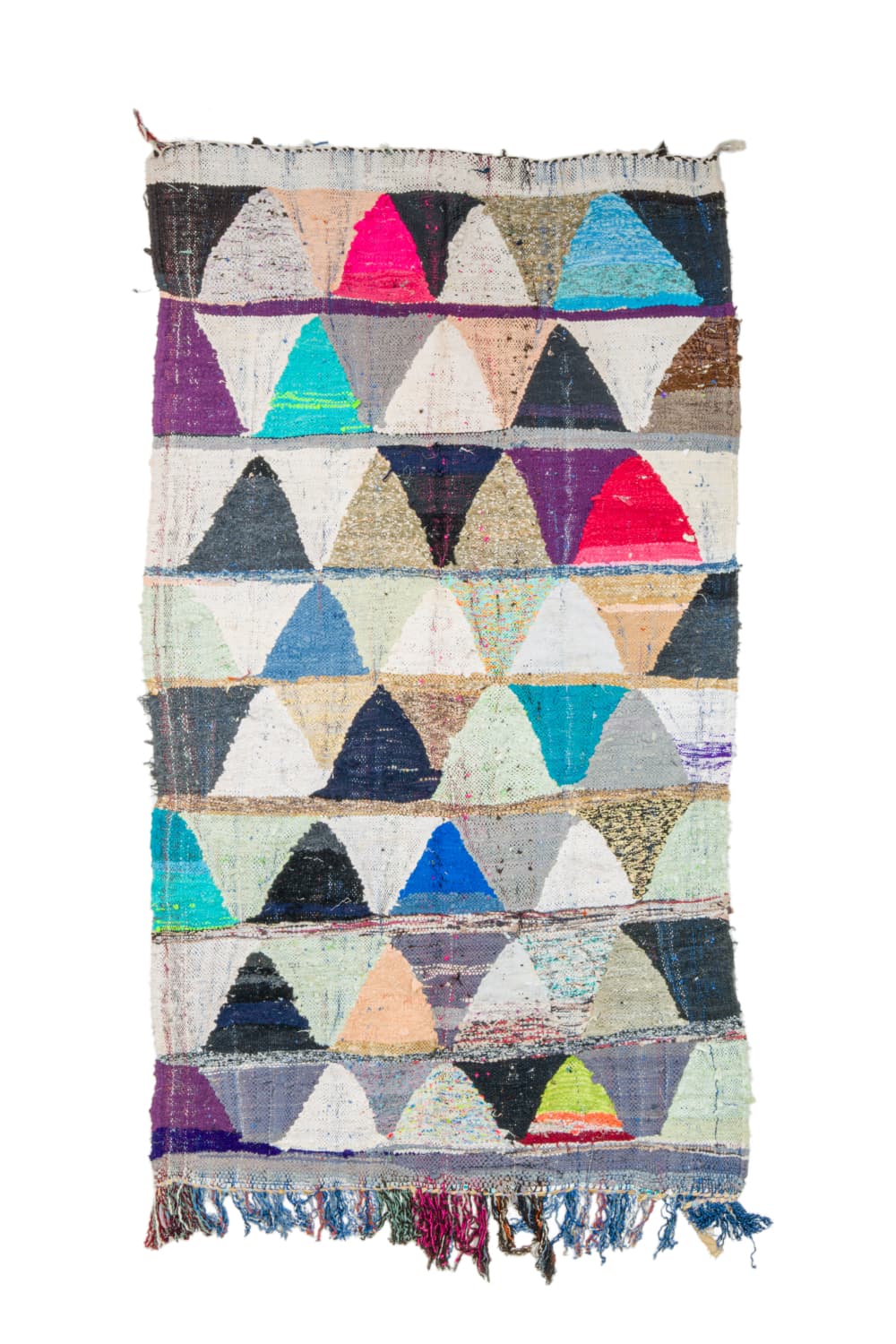 Marockansk Boucherouite-matta 125 x 230 cm (Storlek: 125 x 230 cm)