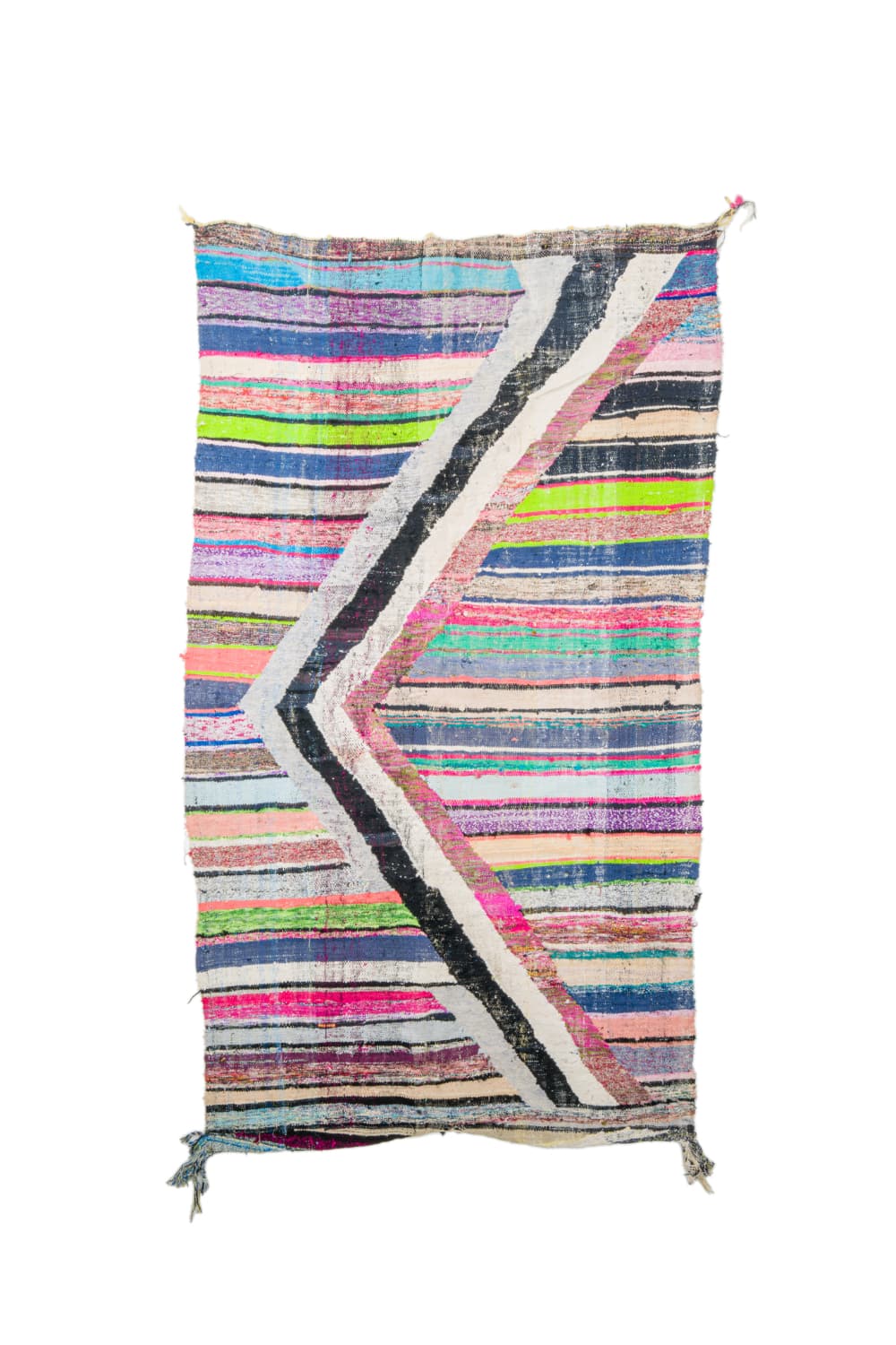 Marockansk Boucherouite-matta 135 x 240 cm (Storlek: 135 x 240 cm)