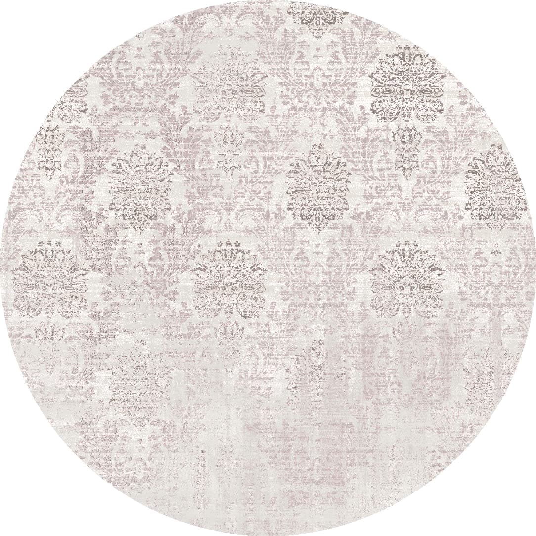 Rund matta - Abyar (rosa) (Storlek: Ø 120 cm)