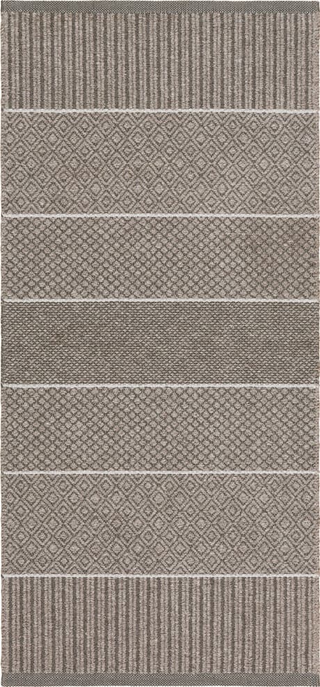Plast- och garnmattor - Horredsmattan Alice Mix (mörkgrå) (Storlek: 70 x 250 cm)