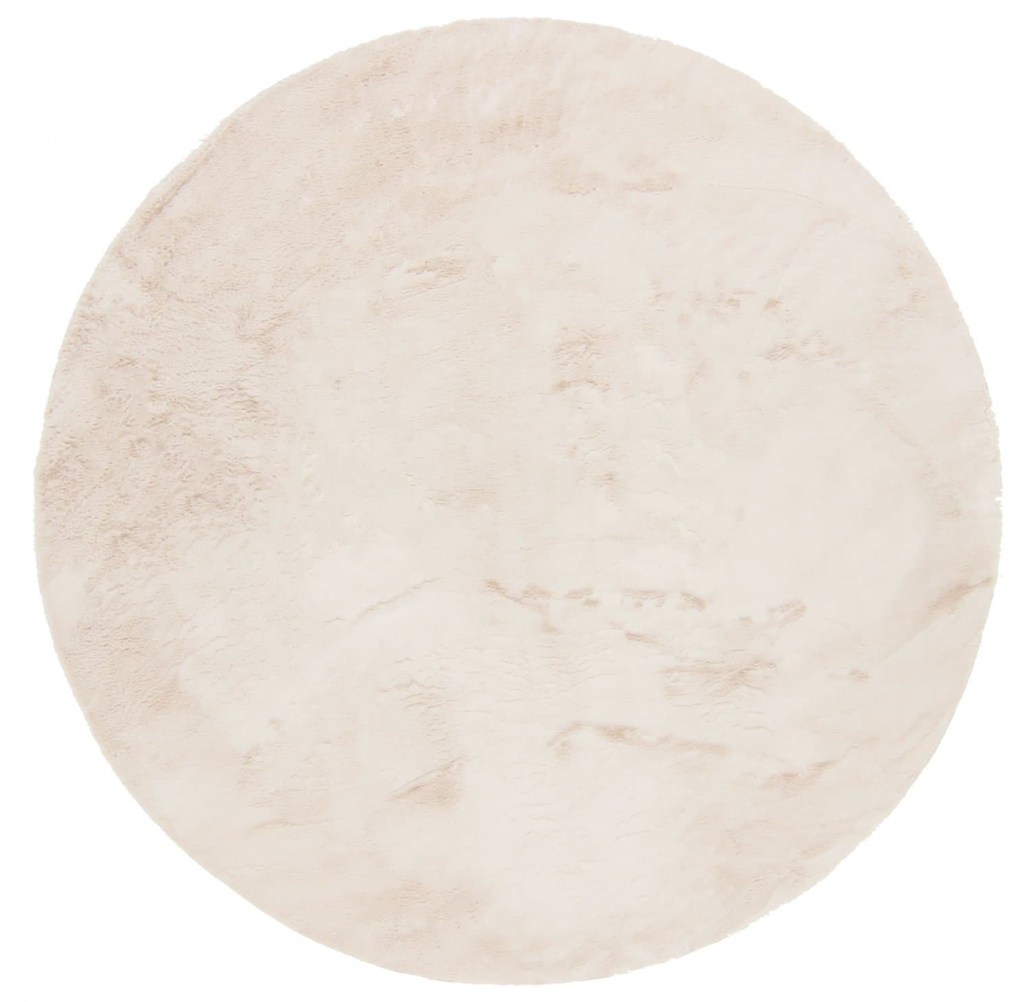 Runda mattor - Aranga Super Soft Fur (beige) (Storlek: Ø 80 cm)