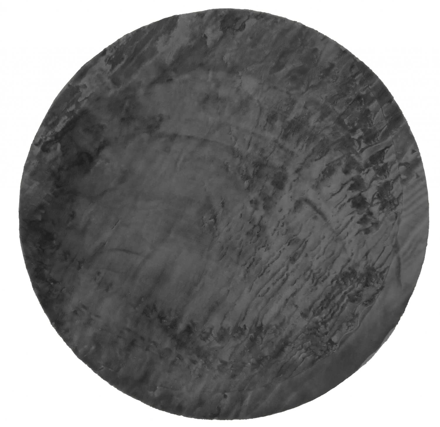 Runda mattor - Aranga Super Soft Fur (antracit) (Storlek: Ø 80 cm)