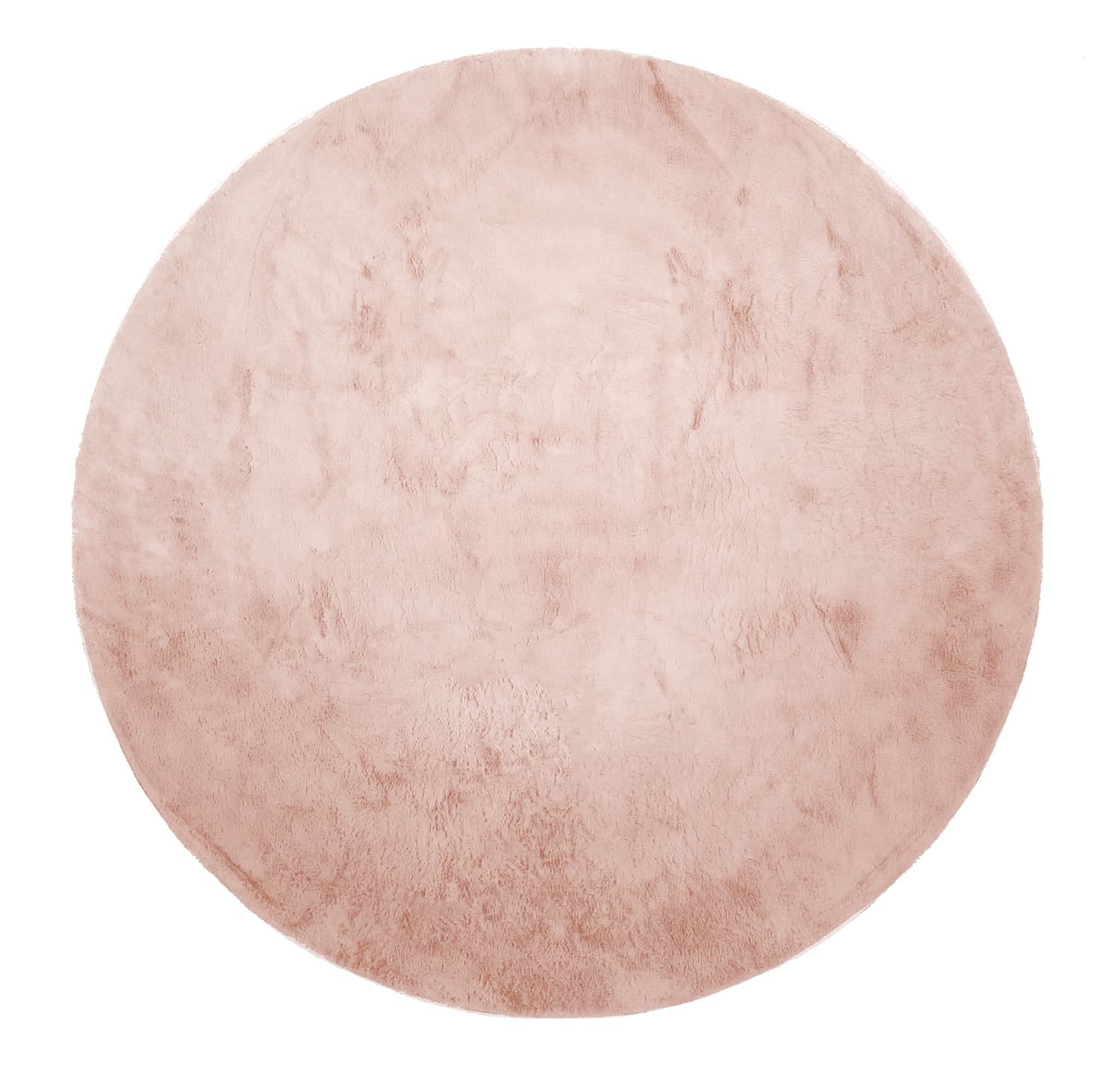 Runda mattor - Aranga Super Soft Fur (rosa) (Storlek: Ø 80 cm)