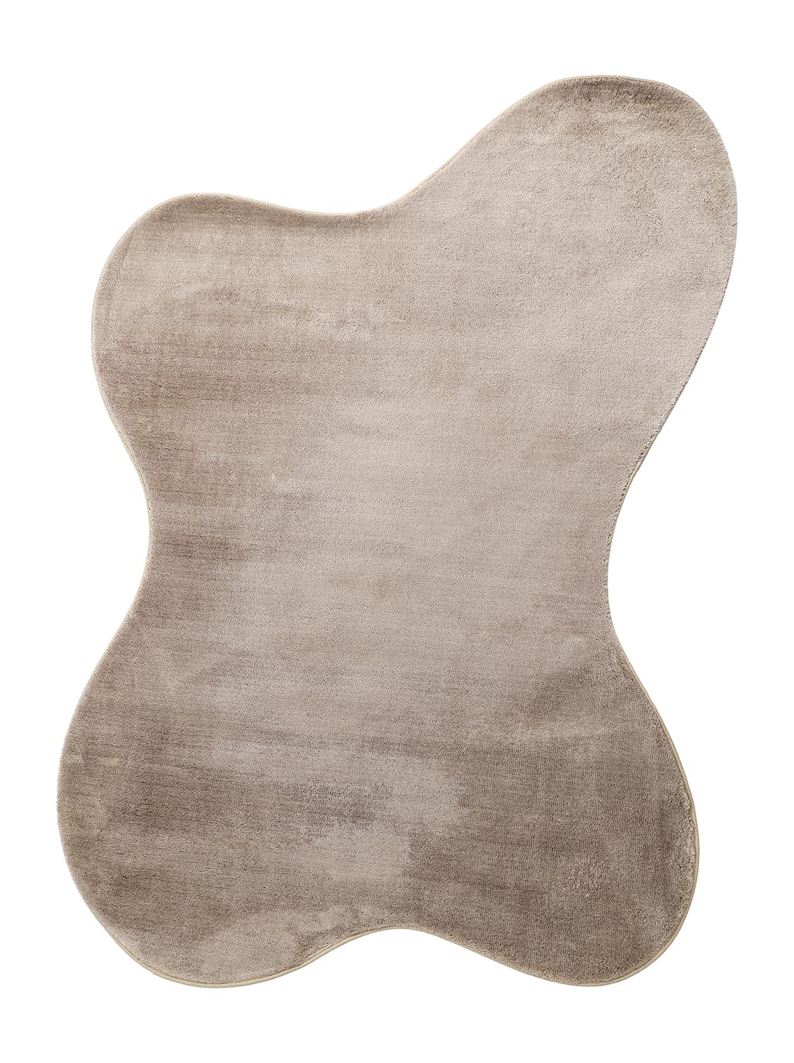 Asymmetrisk Vågig Ryamatta - Aranga Super Soft Fur (brun) (Storlek: 160 x 230 cm)