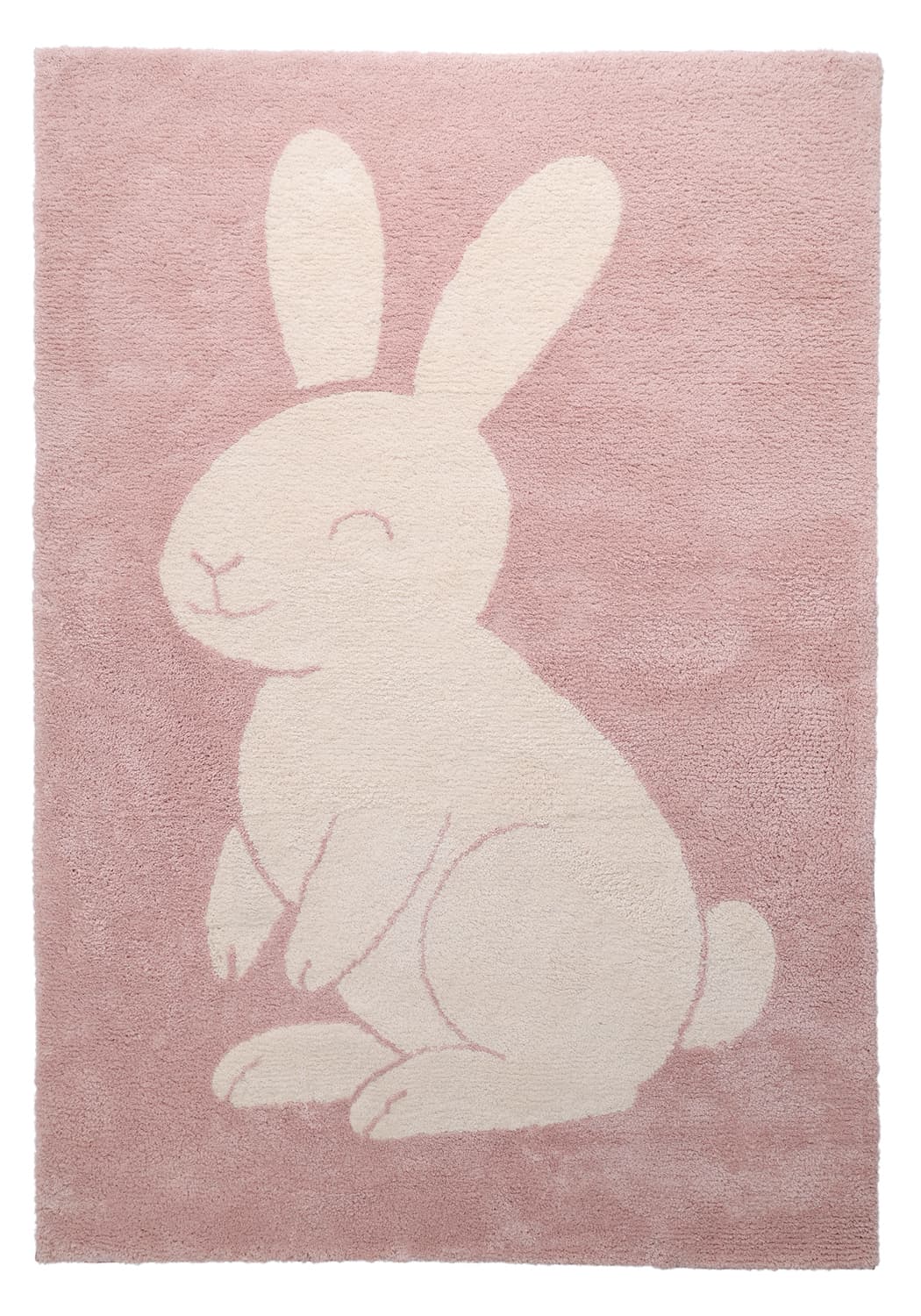 Barnmatta - Soft Bunny (rosa/creme) (Storlek: 100 x 160 cm)
