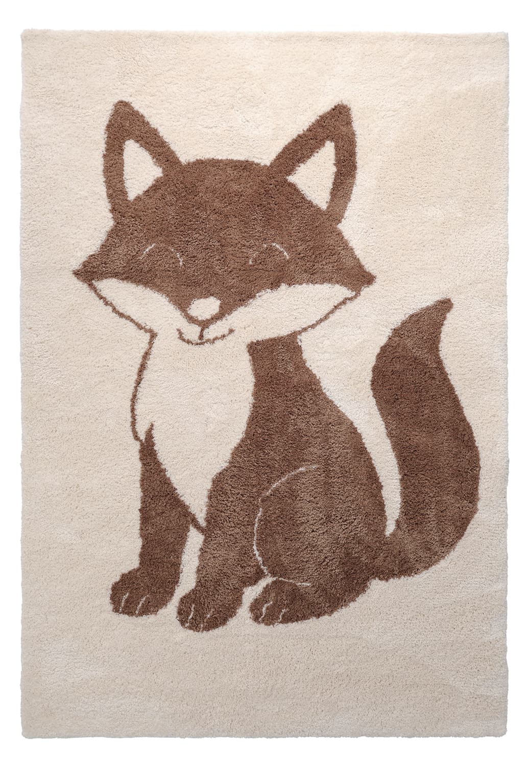 Barnmatta - Soft Fox (creme/brun) (Storlek: 100 x 160 cm)