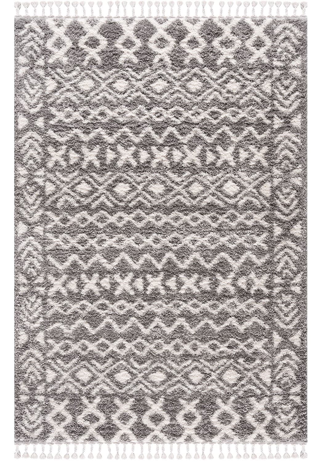 Ryamattor - Loja (grå) (Storlek: 240 x 340 cm)