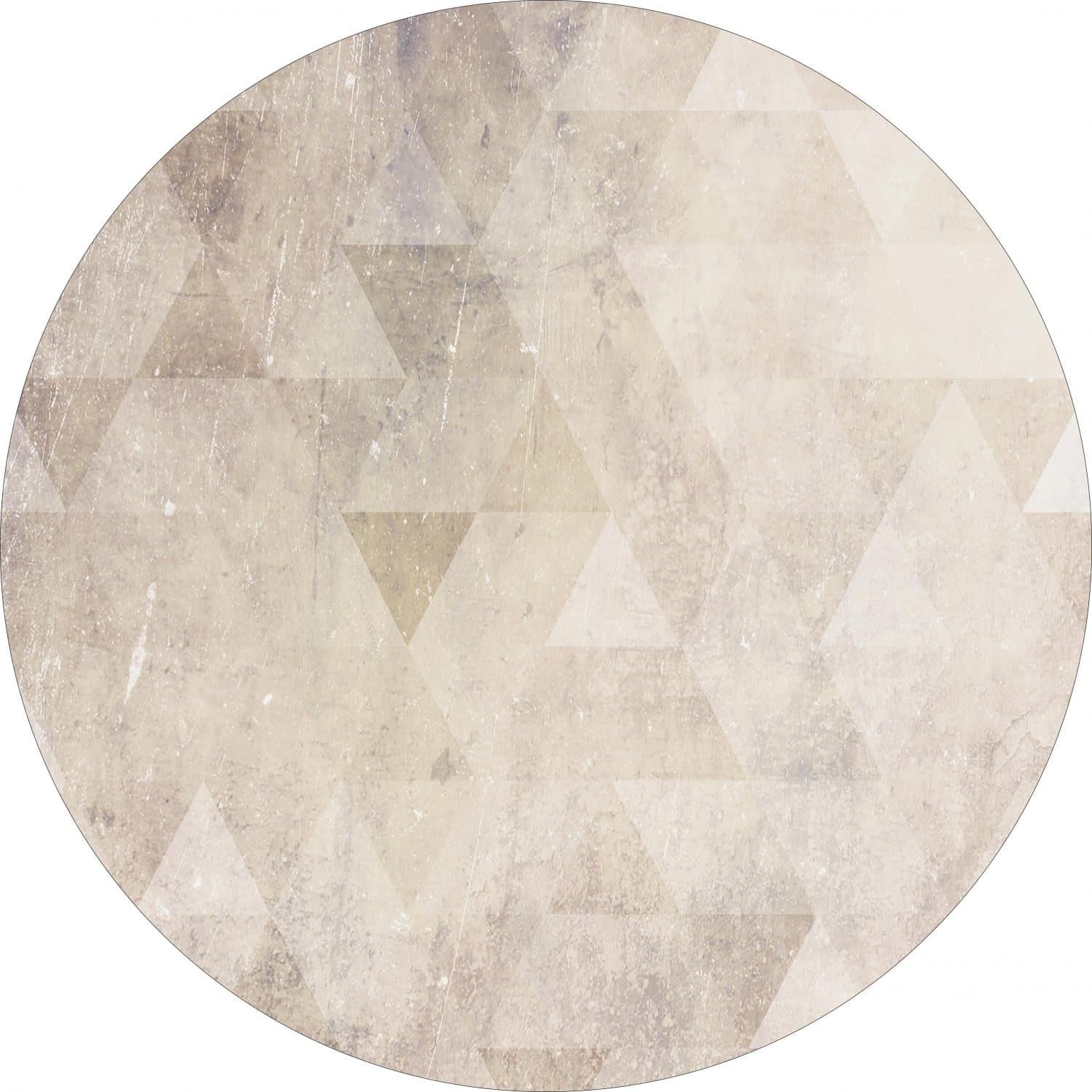 Rund matta - Porto (beige) (Storlek: Ø 200 cm)