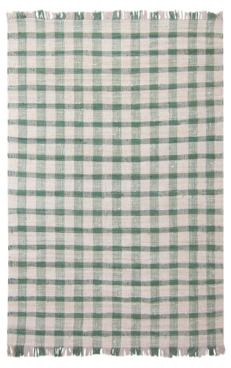 Bomullsmatta - Noomi (grön) (Storlek: 60 x 120 cm)