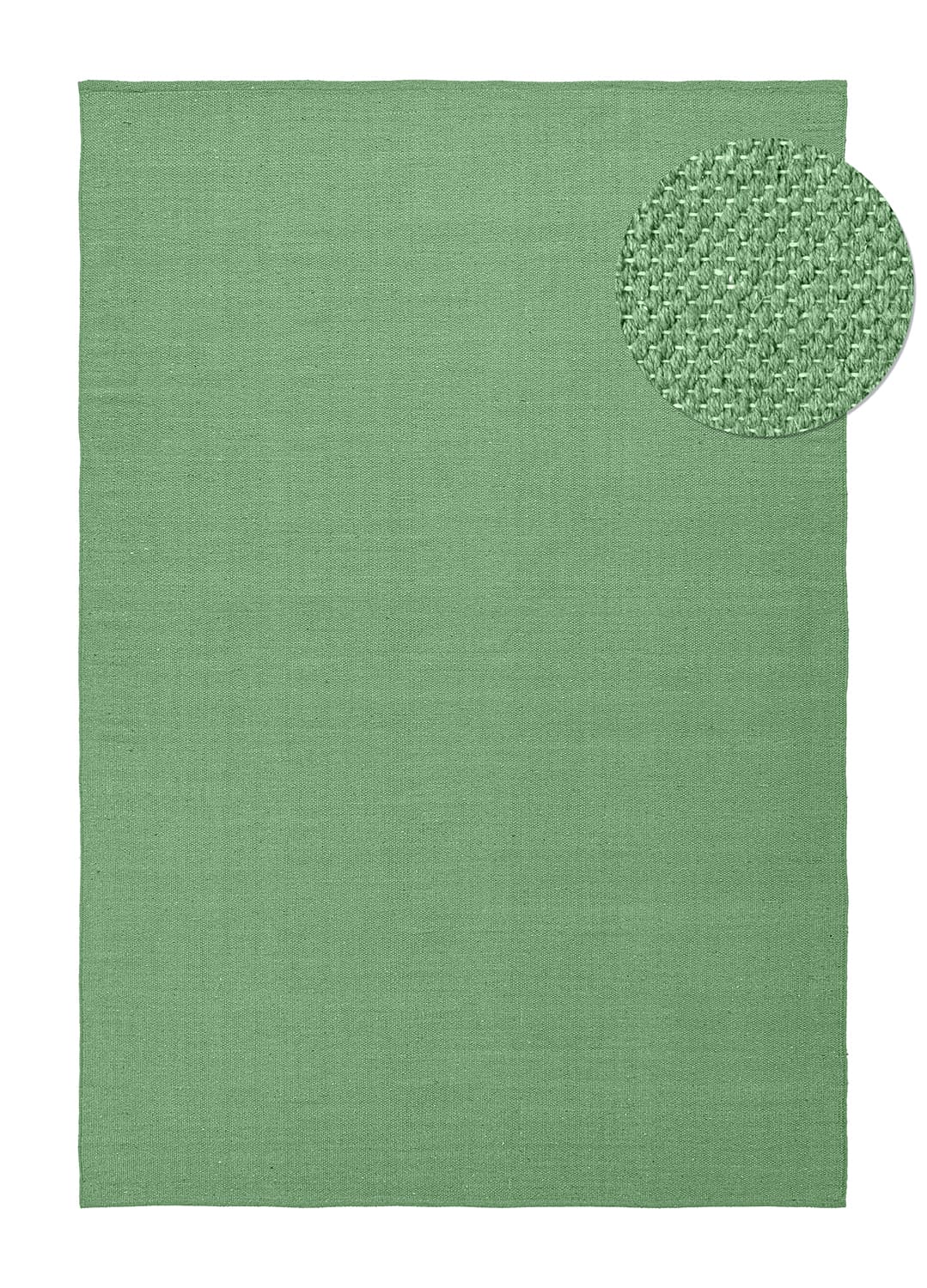 Bomullsmatta - Rigolet (grön) (Storlek: 80 x 150 cm)