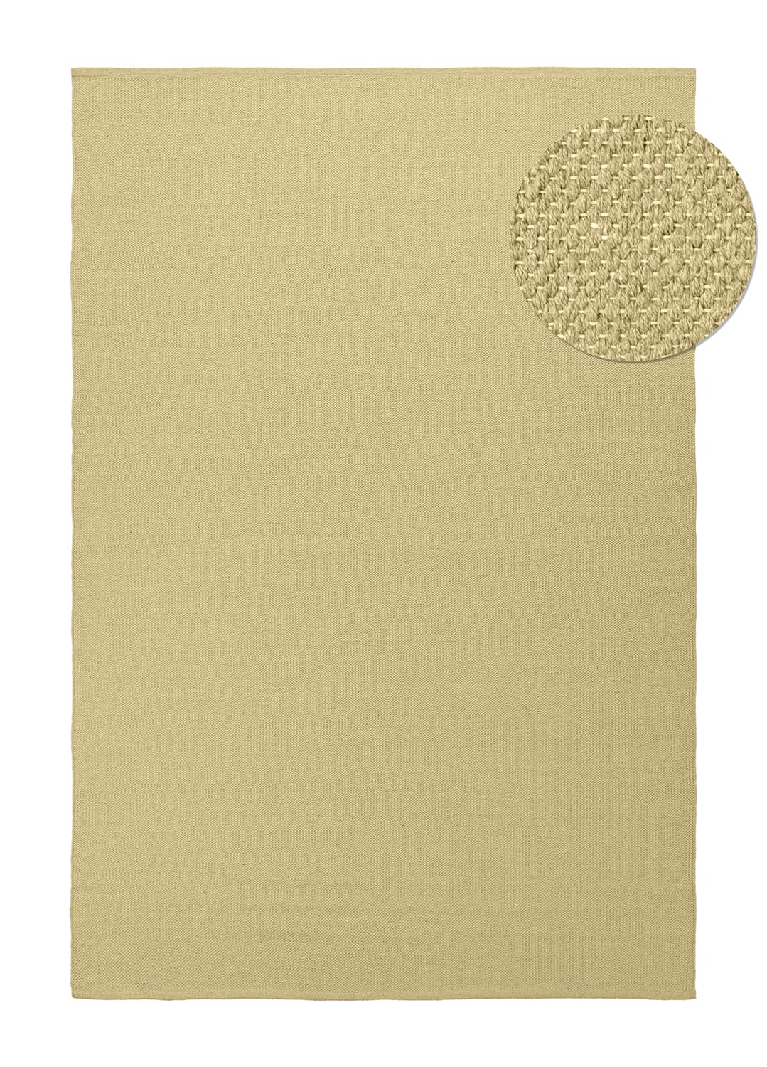 Bomullsmatta - Rigolet (gul) (Storlek: 80 x 150 cm)