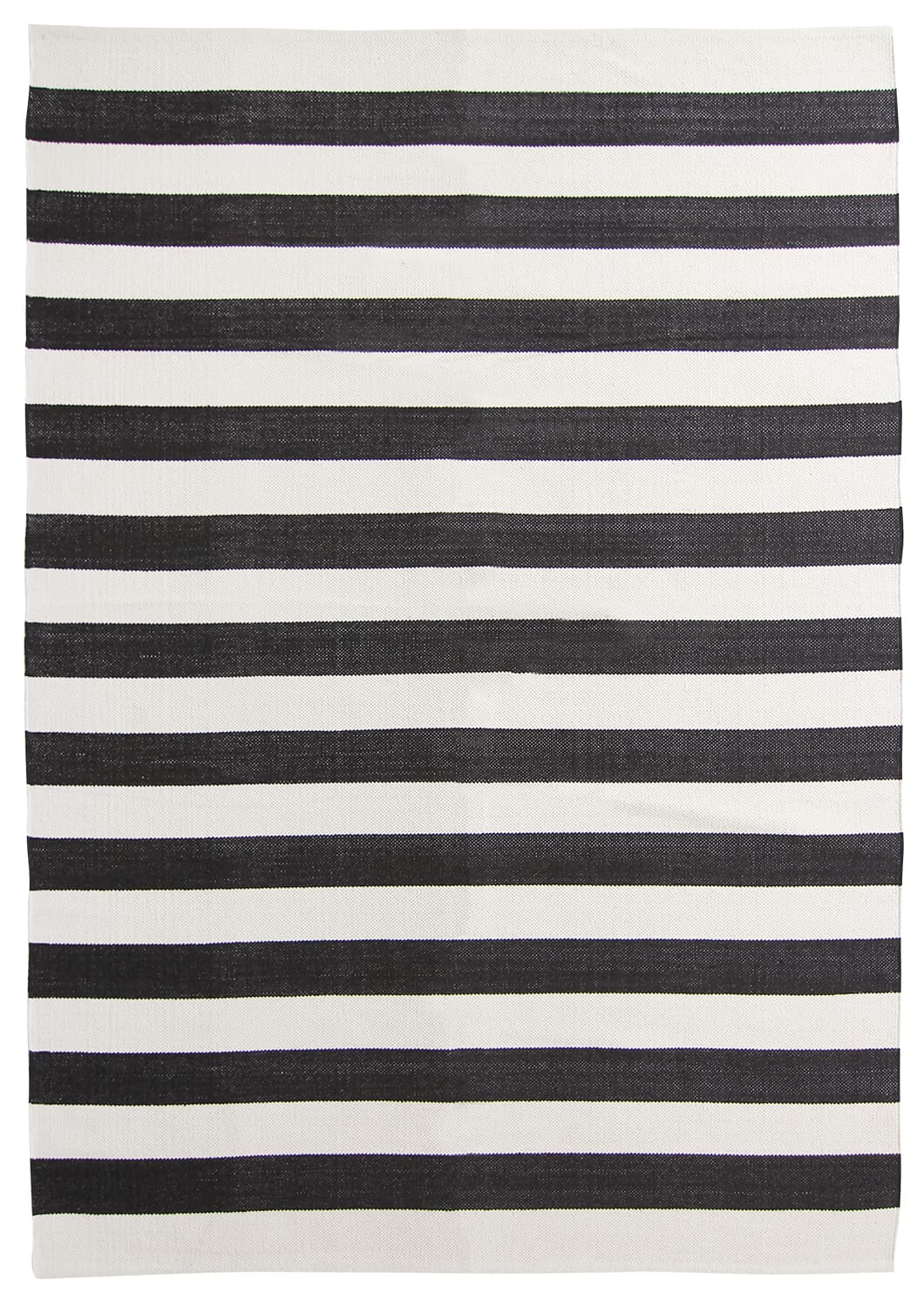 Bomullsmatta - Nilo (svart/vit) (Storlek: 60 x 120 cm)