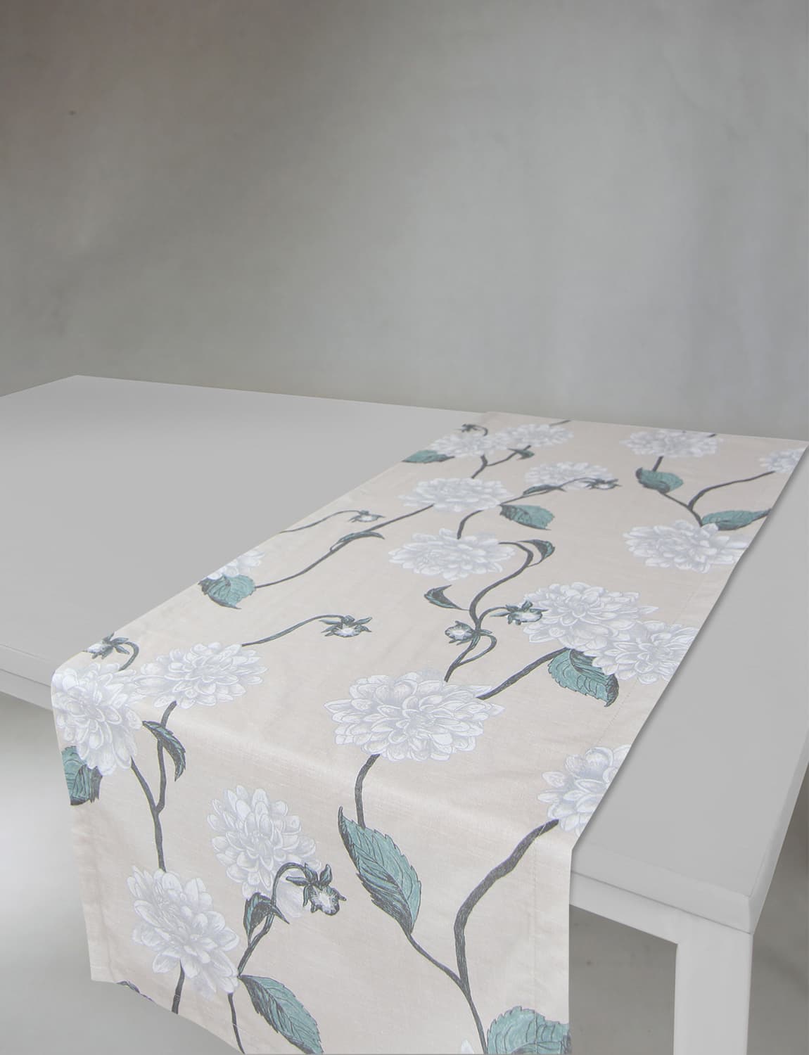 Bordslöpare - Löpare Alyssa (beige/grå) (Storlek: 40 x 140 cm)
