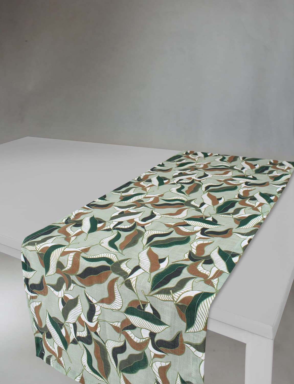 Bordslöpare - Löpare Amalie (grön) (Storlek: 40 x 140 cm)