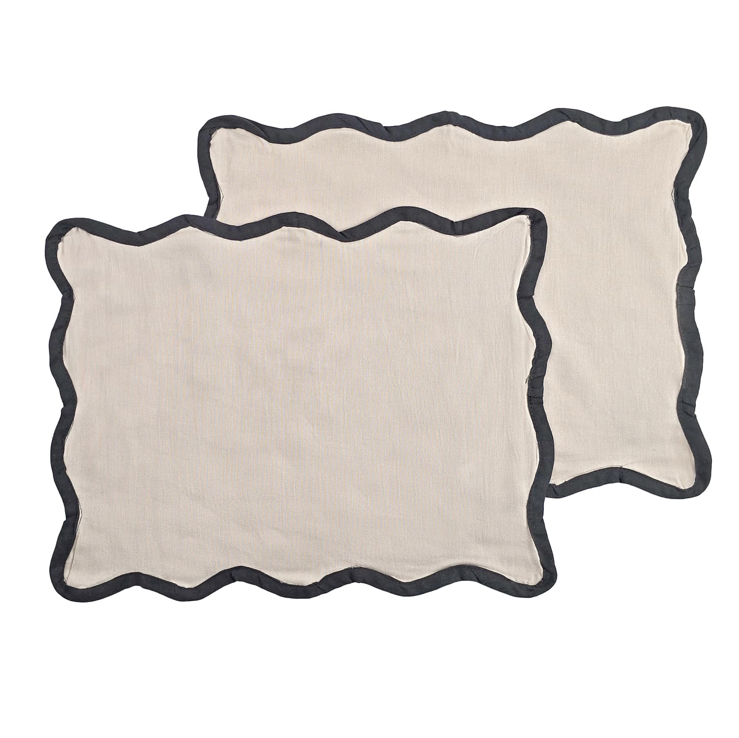 Bordstablett - 2-pack Yrsa (ljusbeige) (Storlek: 35 x 45 cm)