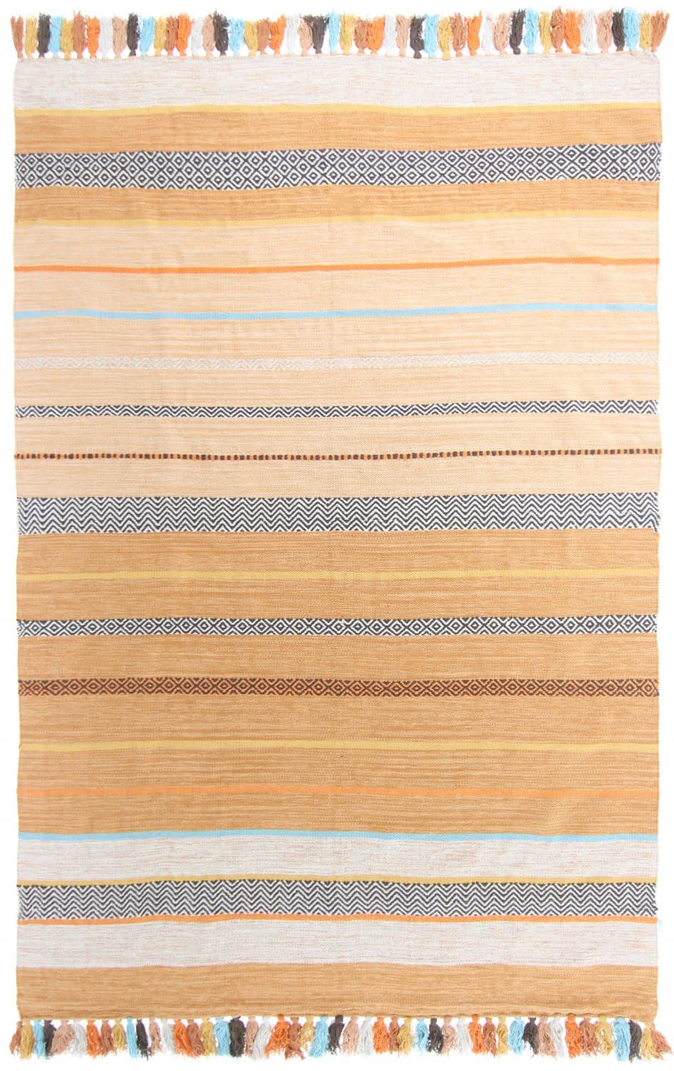 Bomullsmatta - Bouira (orange/multi) (Storlek: 80 x 300 cm)
