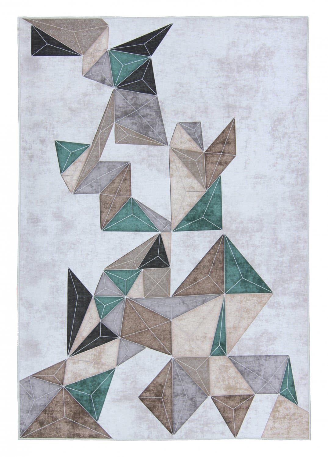 Wiltonmatta - Feres (grå/beige/multi) (Storlek: 160 x 230 cm)
