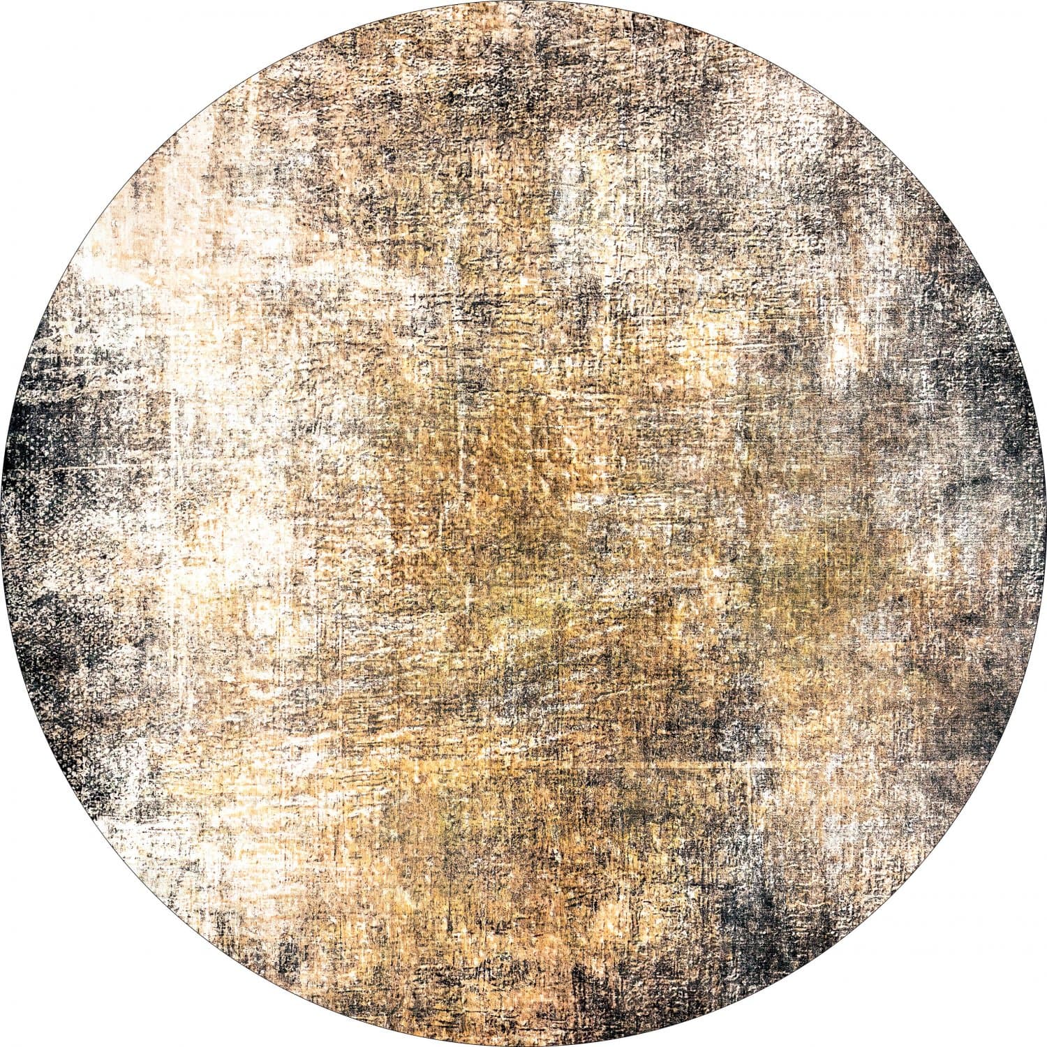 Rund matta - Florent (brun) (Storlek: Ø 120 cm)