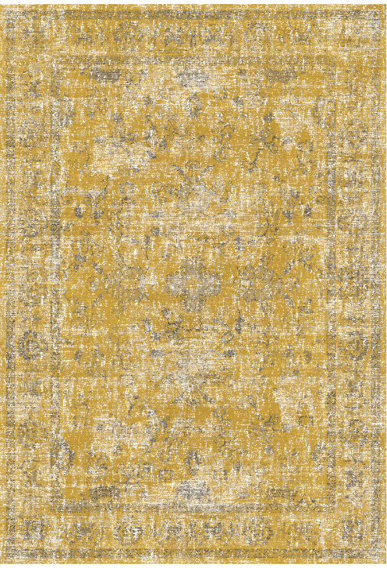 Wiltonmatta - Gombalia (gul) (Storlek: 200 x 280 cm)