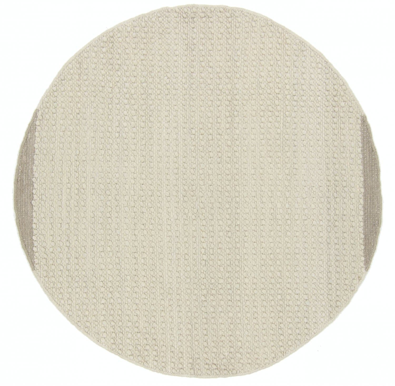 Rund matta - Odessa (beige) (Storlek: Ø 200 cm)