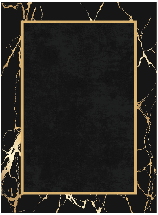 Wiltonmatta - Cerasia (svart/guld) (Storlek: 240 x 340 cm)