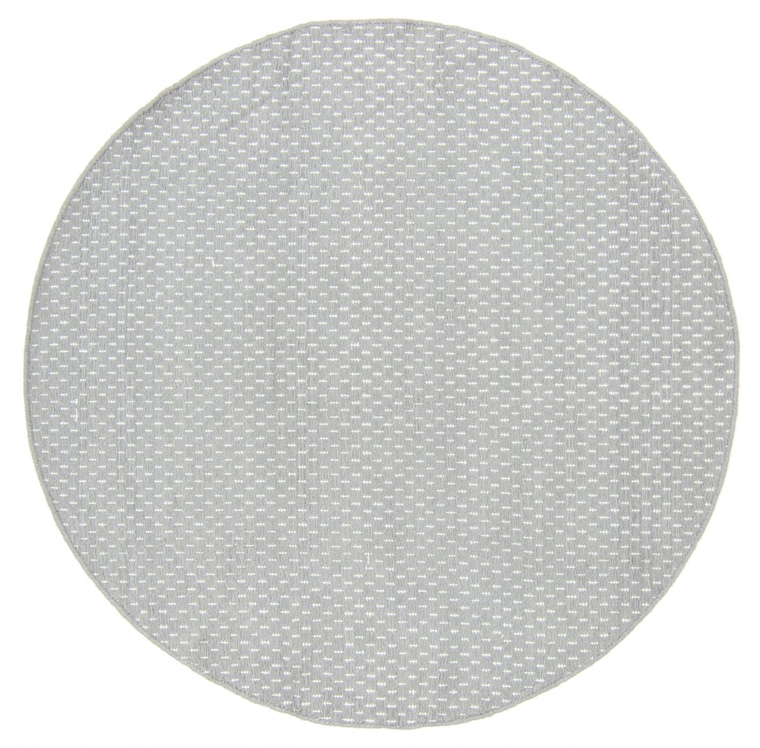 Rund matta - Clovelly (ljusgrå) (Storlek: Ø 200 cm)
