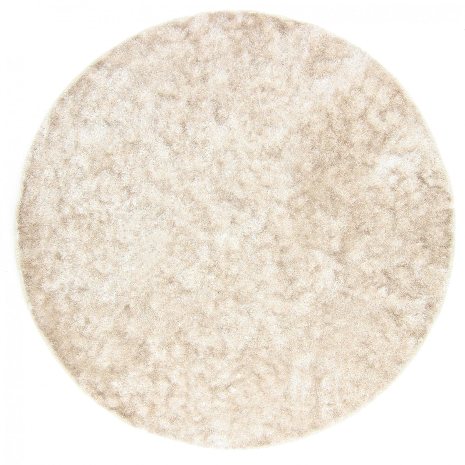 Runda mattor - Cosy (beige) (Storlek: Ø 80 cm)