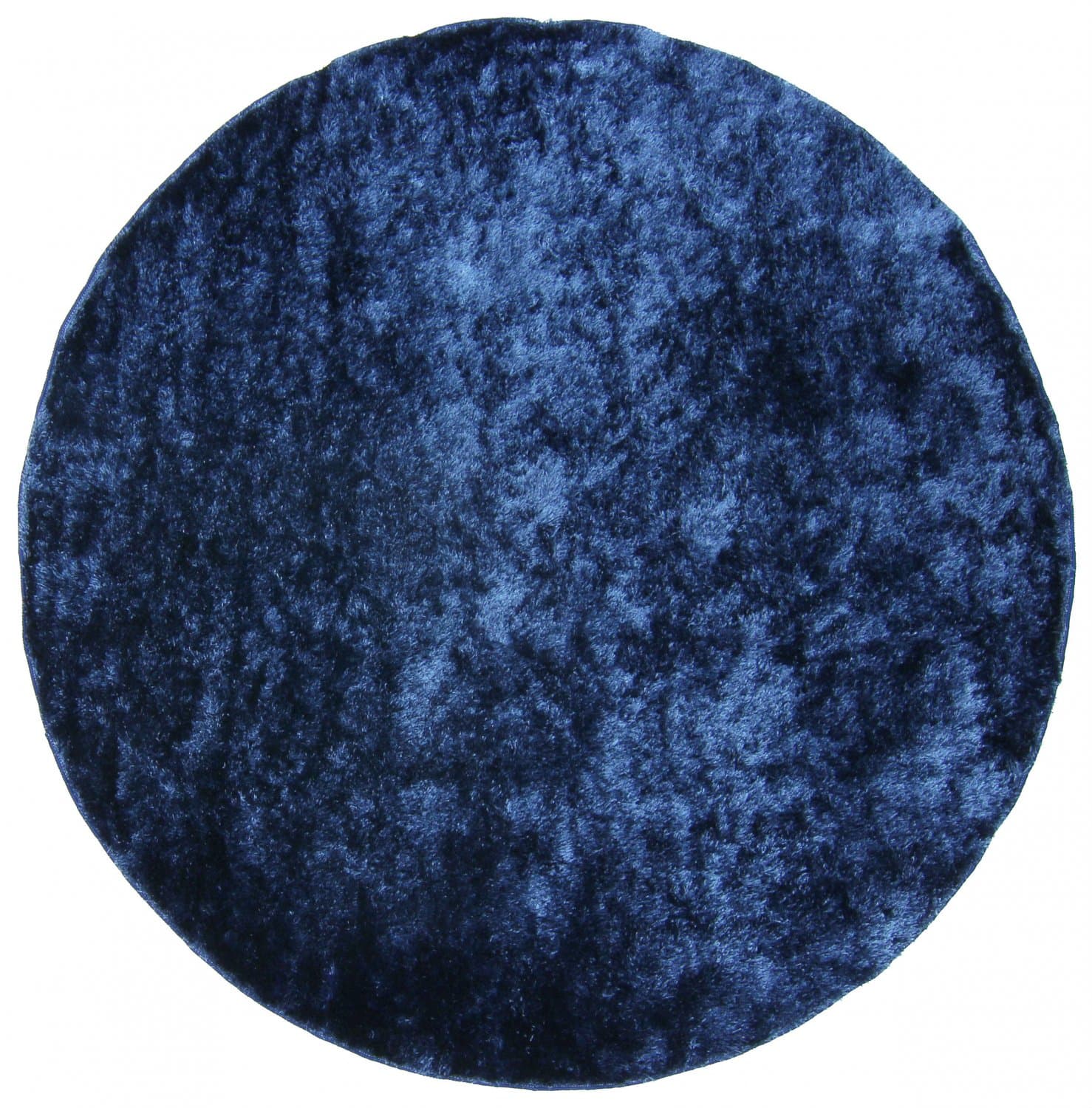 Runda mattor - Cosy (mörkblå) (Storlek: Ø 80 cm)