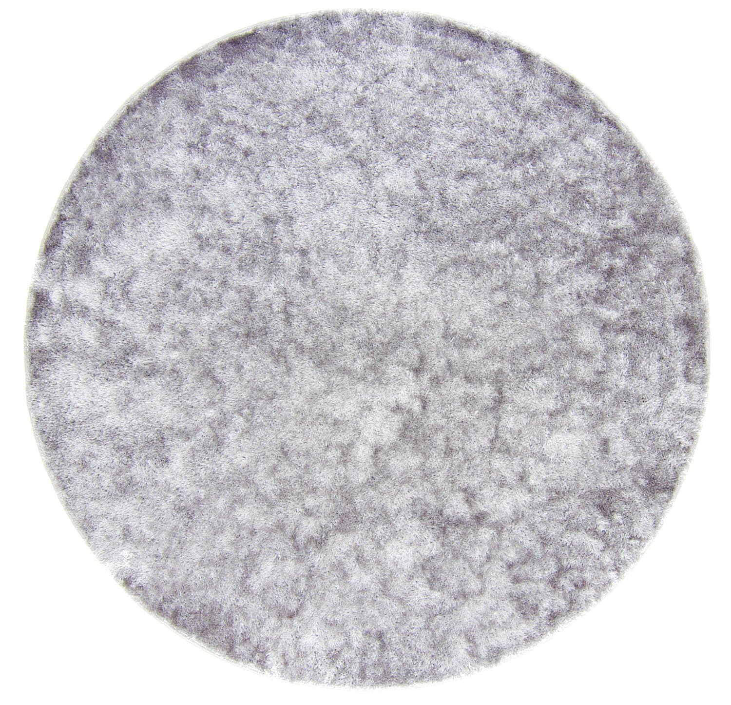 Runda mattor - Cosy (silver) (Storlek: Ø 80 cm)