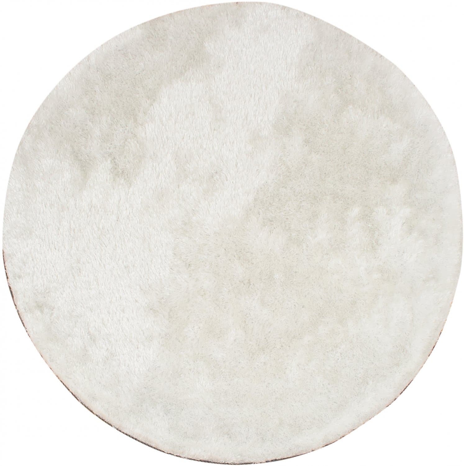 Runda mattor - Cosy (vit) (Storlek: Ø 80 cm)