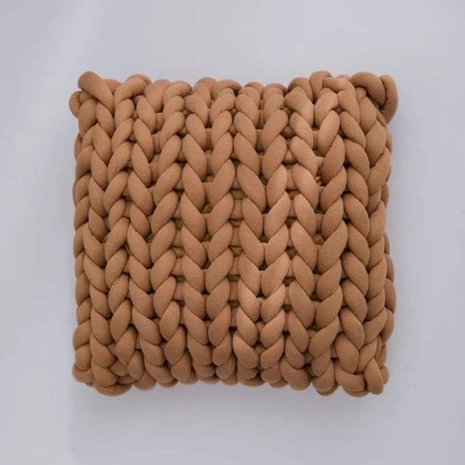 Kuddar - Braid (brun) (Storlek: 40 x 40 cm)